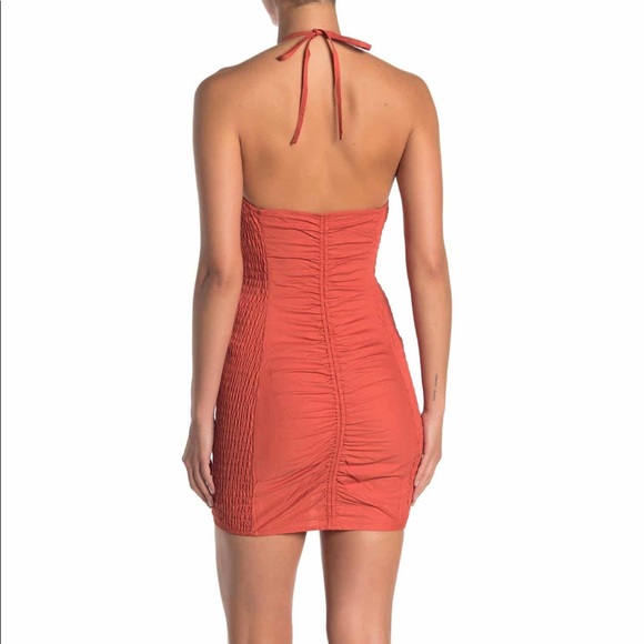 NWT Free People Ruched Mini Dress Hold On - M - Picture 5 of 7